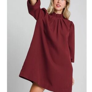 Umgee Burgundy Dress